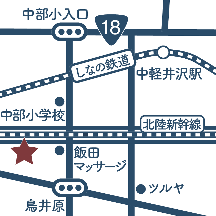 佐藤郁恵司法書士事務所までの簡易地図